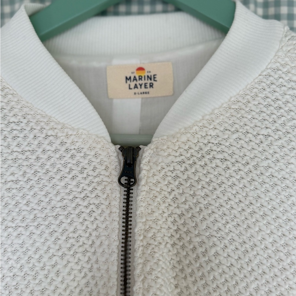 Marine Layer Cream Textured Jacket - image 2